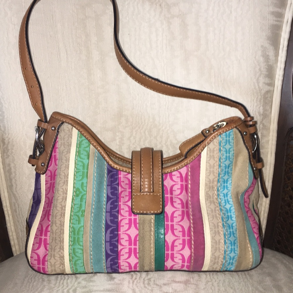 Fossil Signature Canvas Satchel - image 2